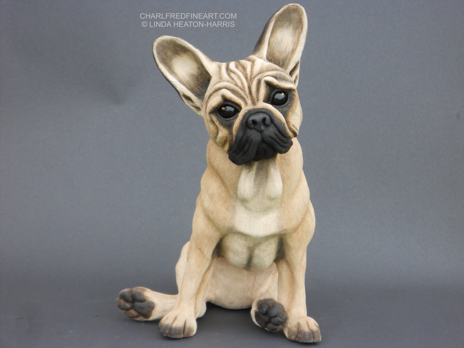 'French Bulldog' -Ceramic Sculpture