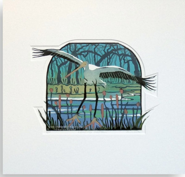 'Landing Gear Down' Bird - Wildlife Art Print