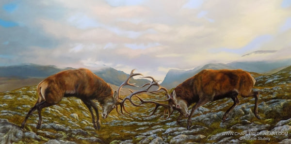 natalie-stutely-the-battle-within-red-deer-stags-landscape-painting