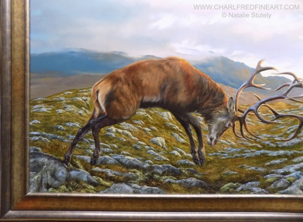 natalie-stutely-the-battle-within-red-deer-stags-oil-painting
